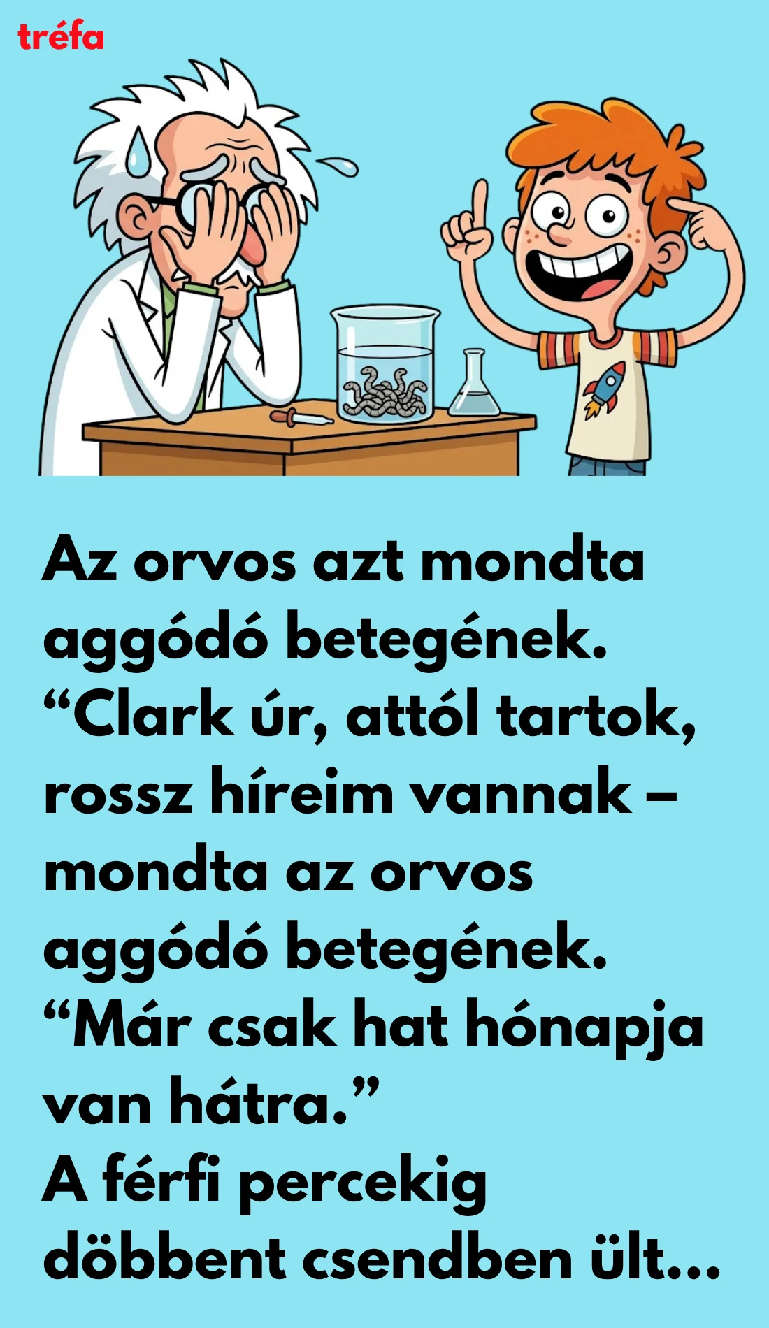 A biológiatanár bemutatót tart – vicc