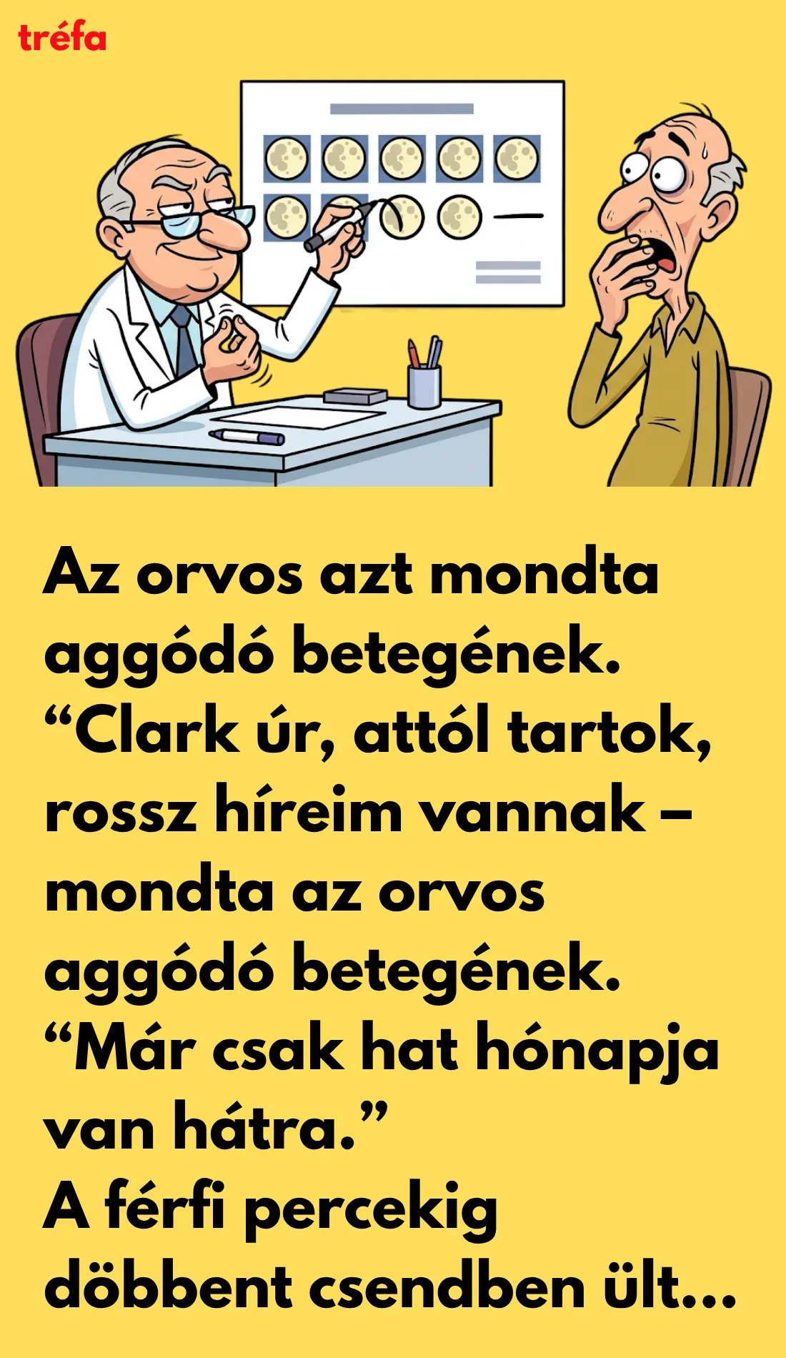 Az orvos és az aggódó beteg – vicc